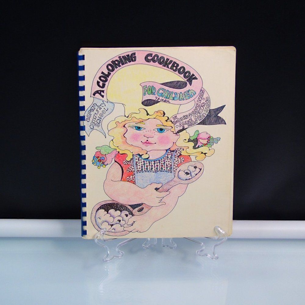 Children Cookbook Vintage 1974 A Coloring Recipe Book Aspen Colorado Kids Book